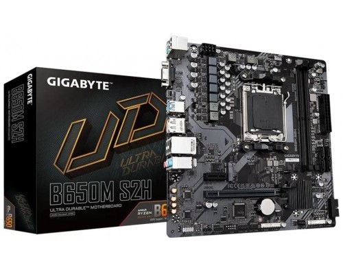 PLACA BASE GIGABYTE B650M S2H 1.1 AM5 MATX 2XDDR5